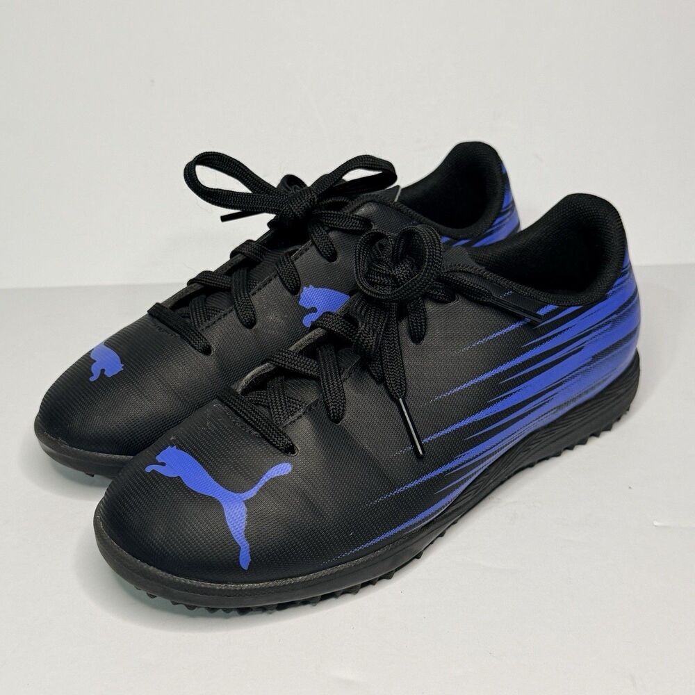 Puma ATTACANTO II Big Kids' 1.5 Turf Soccer Cleats Indoor Black Blue